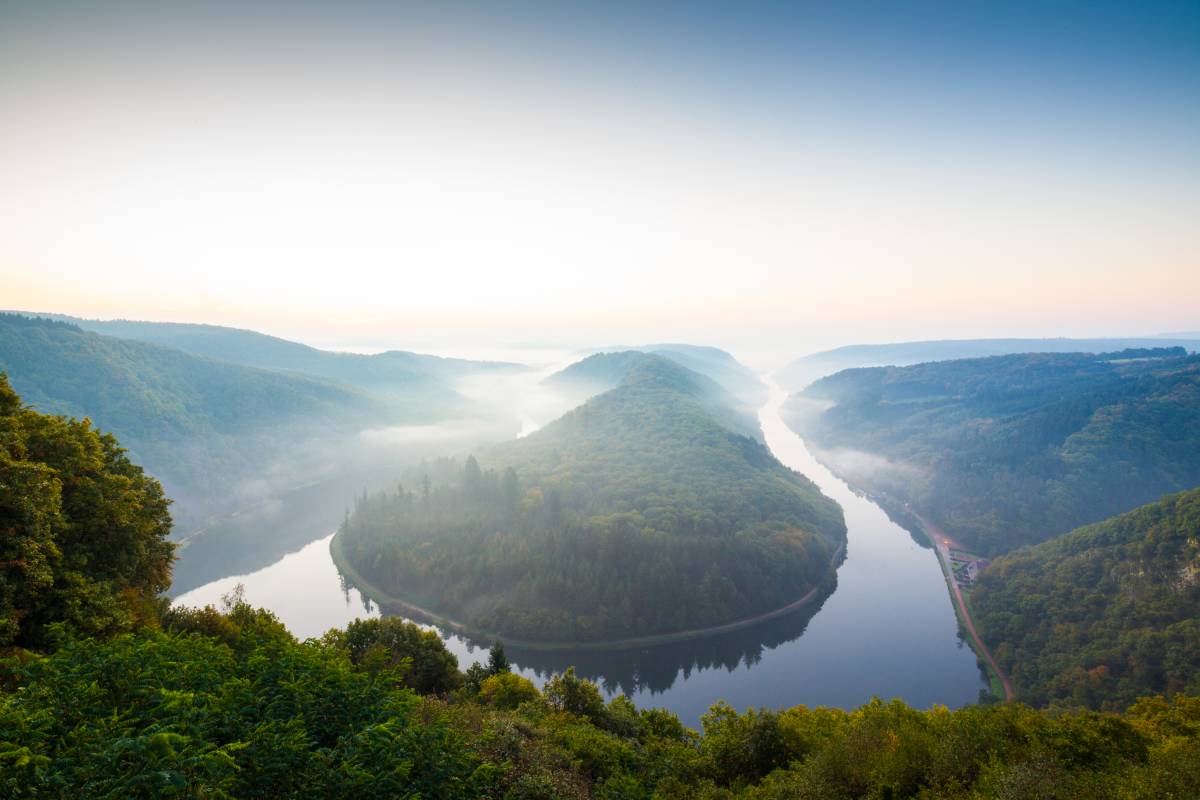 Blick auf die Saarschleife in Orscholz