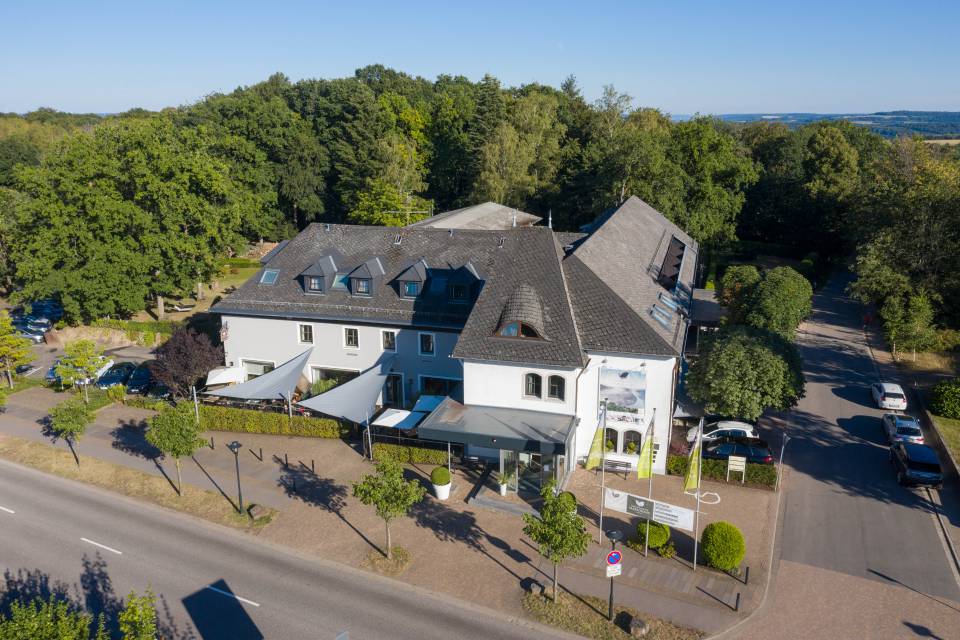 Luftaufnahme Landhotel Saarschleife
