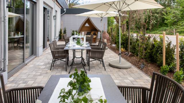 Sägewerk Terrasse Bankett: Veranstaltungsräume - Hotel zur Saarschleife