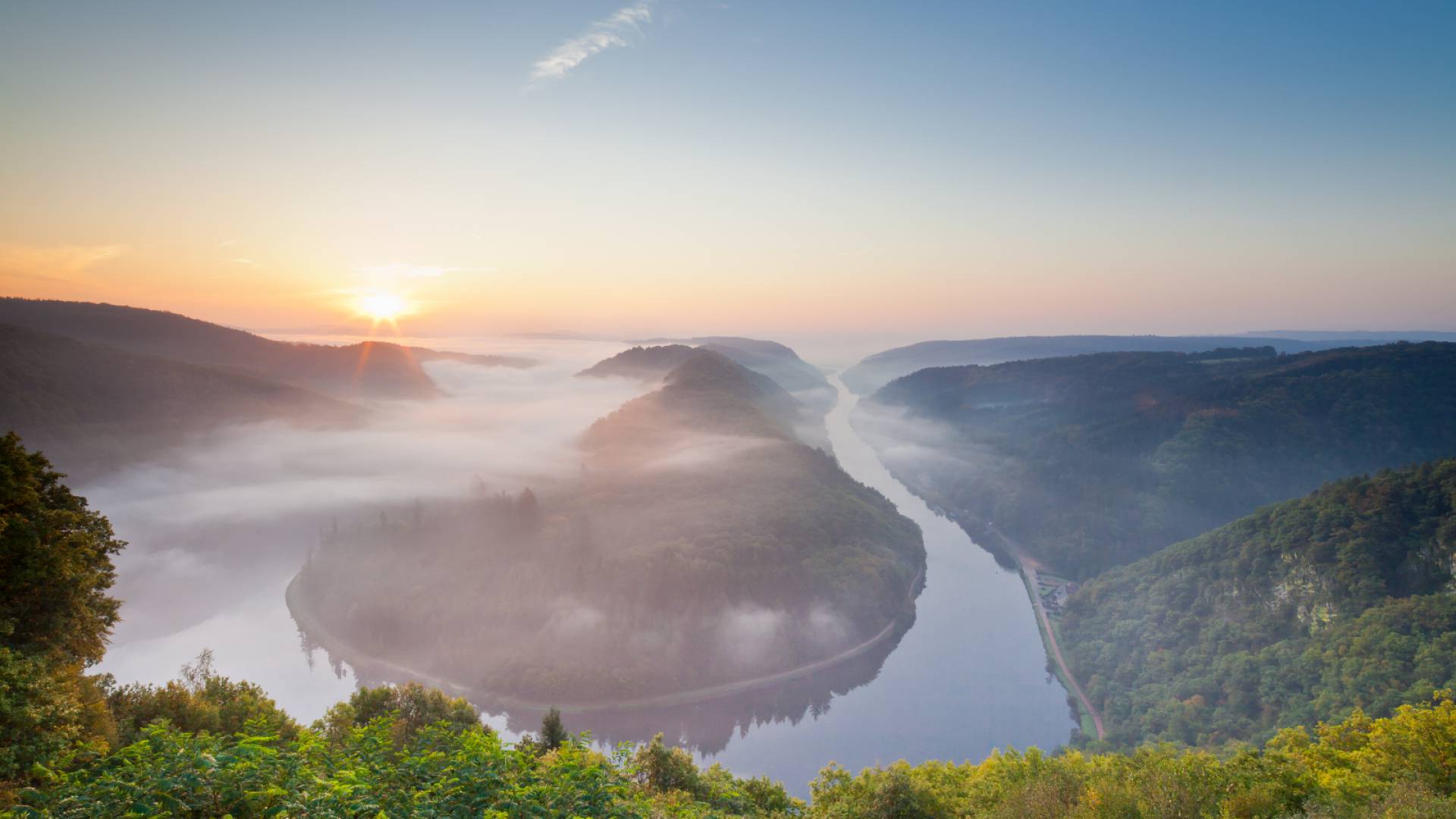 Die Saarschleife im Saarland